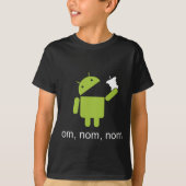 Android > Apfel (dunkles Shirt) T-Shirt (Vorderseite)