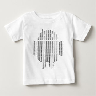 Android---ASCII-Schwarzes Baby T-shirt