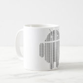 Android---ASCII-Schwarzes Kaffeetasse (Vorderseite Links)