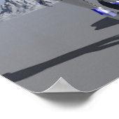 Android auf dem blauen Planeten Poster (Ecke)