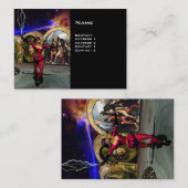 ANDROID BALLET, Schwarze Science Fiction Visitenkarte (Vorne/Hinten)