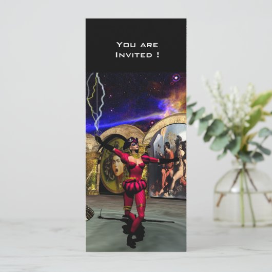 ANDROID BALLET, Science Fiction Einladung (Stehend Vorderseite)