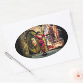 ANDROID BALLET, Science Fiction Ovaler Aufkleber (Umschlag)