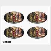 ANDROID BALLET, Science Fiction Ovaler Aufkleber (Blatt)