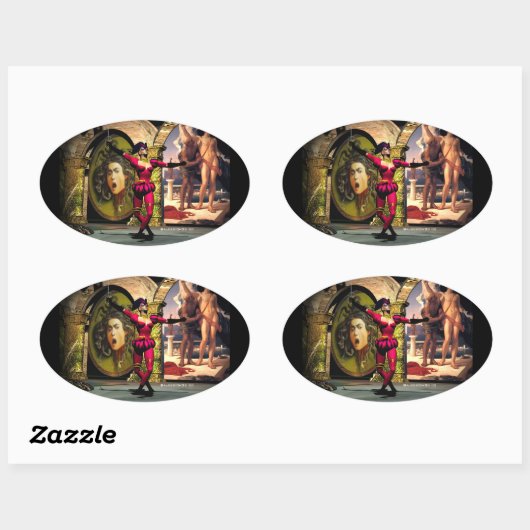 ANDROID BALLET, Science Fiction Ovaler Aufkleber (Blatt)