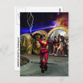 ANDROID BALLET, Science Fiction Postkarte (Vorne/Hinten)