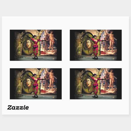 ANDROID BALLET, Science Fiction Rechteckiger Aufkleber (Blatt)