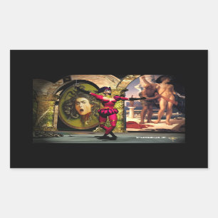 ANDROID BALLET, Science Fiction Rechteckiger Aufkleber