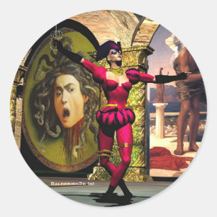 ANDROID BALLET, Science Fiction Runder Aufkleber