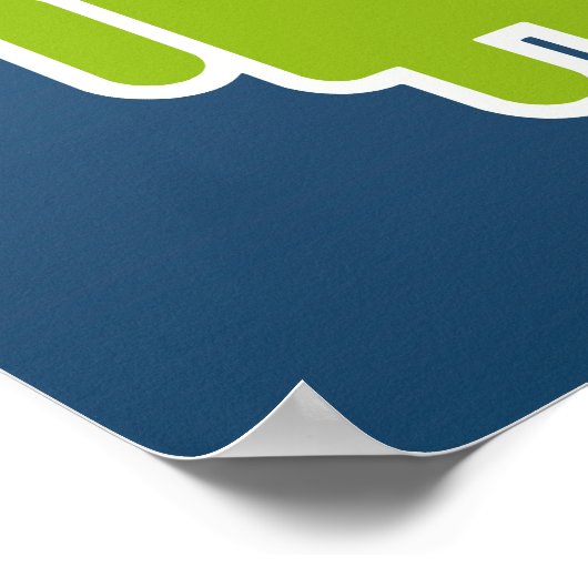 Android Blue Poster (Ecke)