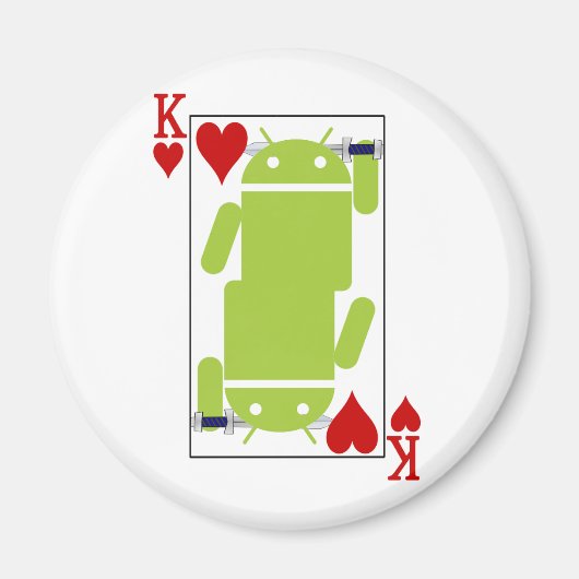 Android des Herzens Magnet (Vorne)