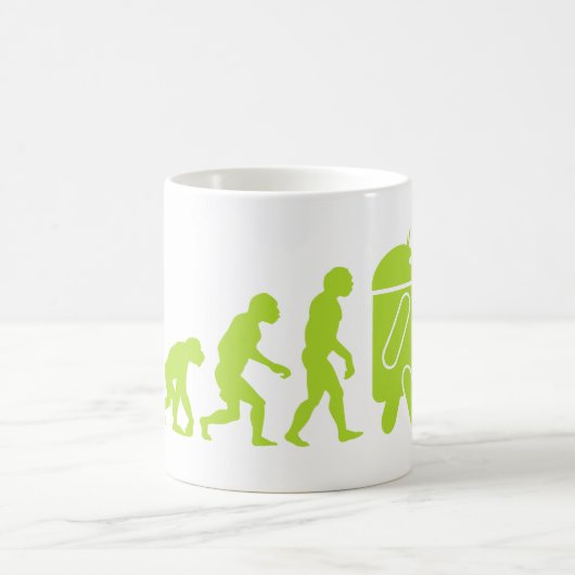 Android-Evolution Kaffeetasse (Mittel)
