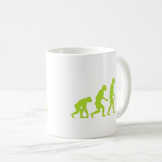 Android-Evolution Kaffeetasse (VorderseiteRechts)