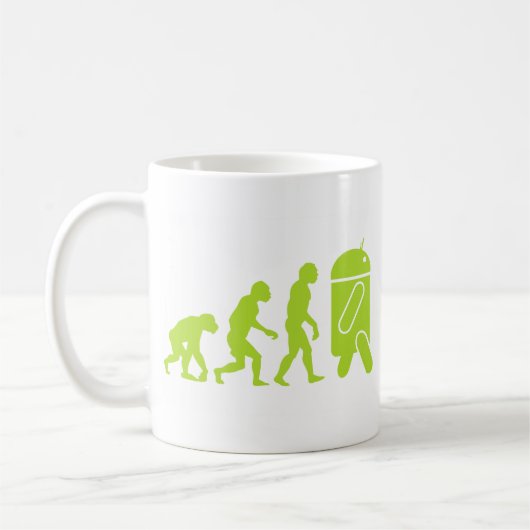 Android-Evolution Kaffeetasse (Links)