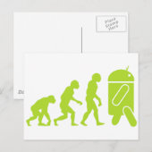 Android-Evolution Postkarte (Vorne/Hinten)