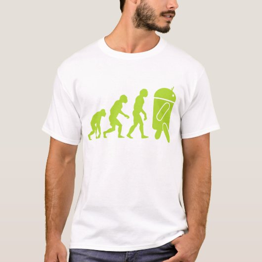 Android-Evolution T-Shirt (Vorderseite)