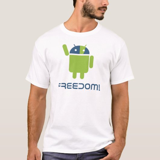 Android=Freedom T-Shirt (Vorderseite)