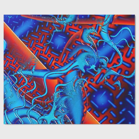 Android Fused Geschenkpapier (Flach)