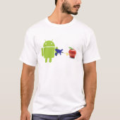 Android gegen T-Shirt (Vorderseite)