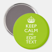 Android Green Behalt Calm haben Ihren Text Magnet (Vorderseite/Rückseite)