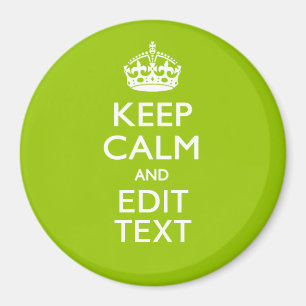 Android Green Behalt Calm haben Ihren Text Magnet