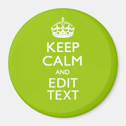 Android Green Behalt Calm haben Ihren Text Magnet (Vorne)