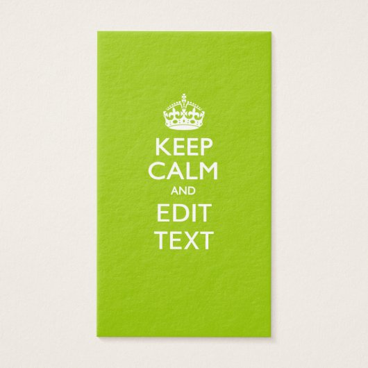 Android Green Behalte Ruhe und Ihren Text (Vorderseite)