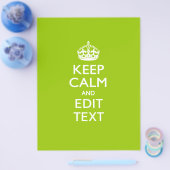 Android Green Behalte Ruhe und Ihren Text Flyer (Einzeln)