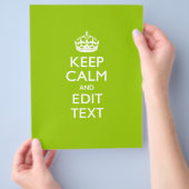 Android Green Behalte Ruhe und Ihren Text Flyer (Hand)