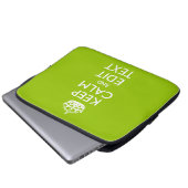 Android Green Behalte Ruhe und Ihren Text Laptopschutzhülle (Vorne Knopf)