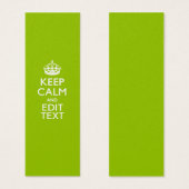 Android Green Style Behalte Ruhe und Ihren Text (Vorne & Hinten)