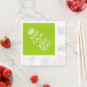 Android Green Style Behalte Ruhe und Ihren Text Serviette (Beispiel)