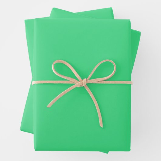 Android grün (Vollfarbe) Geschenkpapier Set (Beispiel)