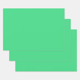 Android grün (Vollfarbe) Geschenkpapier Set