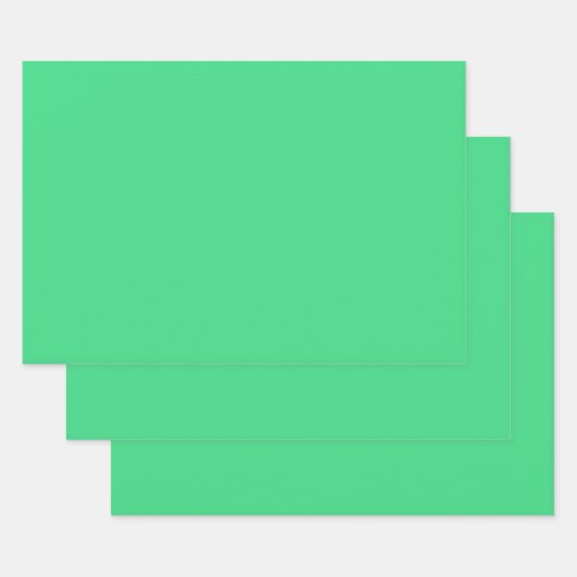 Android grün (Vollfarbe) Geschenkpapier Set (Set)