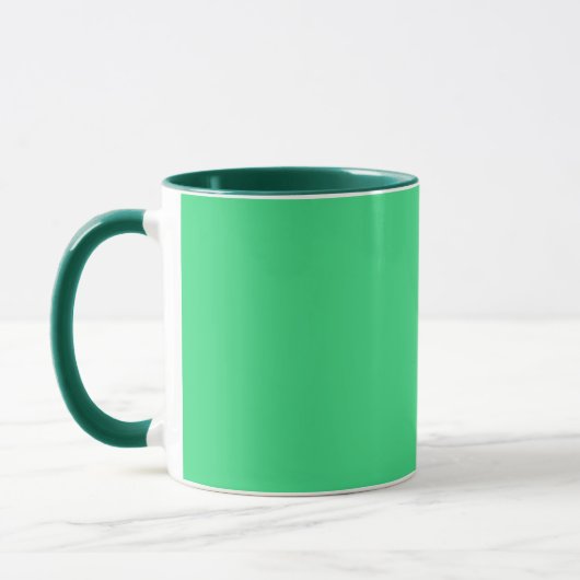 Android grün (Vollfarbe) Tasse (Links)