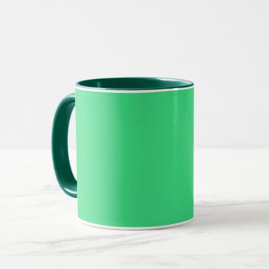 Android grün (Vollfarbe) Tasse (Vorderseite Links)