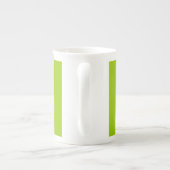 Android grüne Dekoration Behalte Ruhe und Text Porzellantasse (Rückseite)