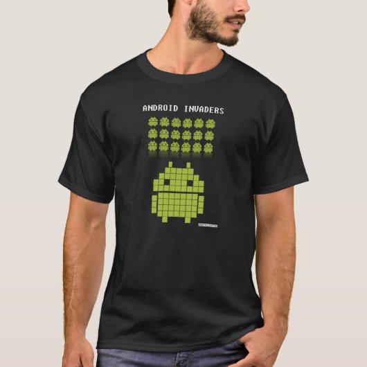 Android Invaders T-Shirt (Vorderseite)