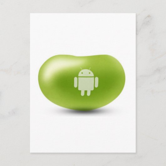 Android Jelly Bean Postkarte (Vorderseite)