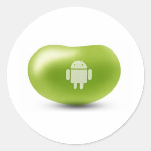 Android Jelly Bean Runder Aufkleber
