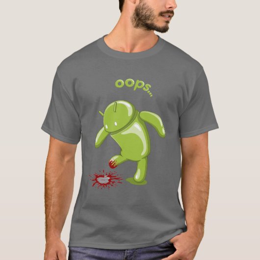Android Oops T-Shirt (Vorderseite)