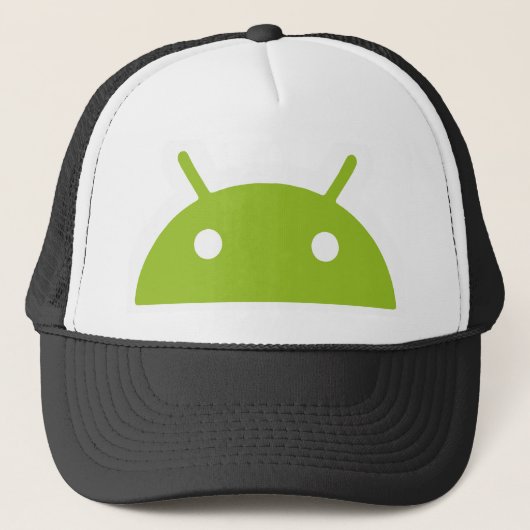 Android Peeking Trucker Hat Truckerkappe (Vorderseite)