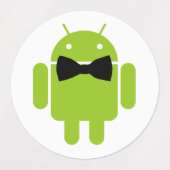 Android Robot Bow Krawatte Formal Etiketten (Design 2)
