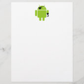 Android Robot Icon als Pirate (Vorderseite)