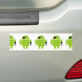 Android Robot Icon als Pirate Autoaufkleber (Auf Auto)
