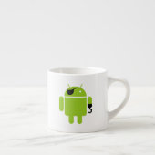 Android Robot Icon als Pirate Espressotasse (Rechts)
