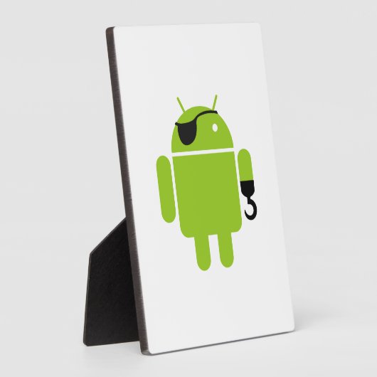 Android Robot Icon als Pirate Fotoplatte (Seite)