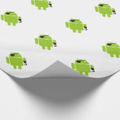 Android Robot Icon als Pirate Geschenkpapier (Ecke)