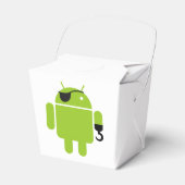 Android Robot Icon als Pirate Geschenkschachtel (Vorderseite)